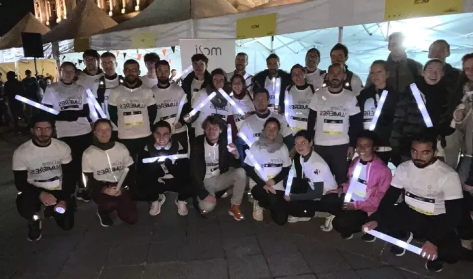 Photo des participants à la Course des Lumières