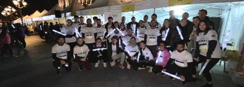 Photo des participants à la Course des Lumières