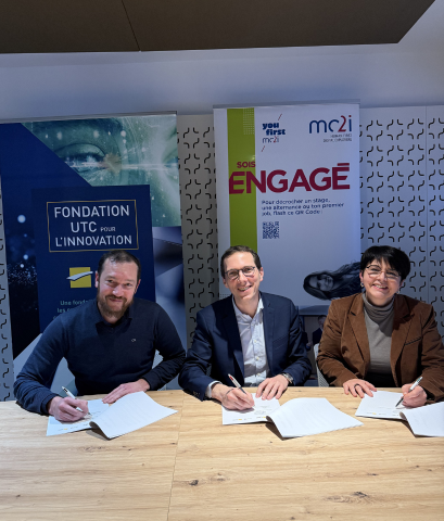 Signature partenariat UTC et mc2i